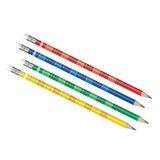 Чернографитовые карандаши с ластиком Colorino, таблица умножения на корпусе карандаша (цвета корпуса в ассортименте), 60 штук./упак.