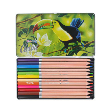 Набор цветных карандашей "Artist" в металлической коробке, 12, 24, 36 цветов