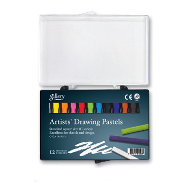 Набор сухой пастели soft "Gallery" для рисования 12, 24 цвета