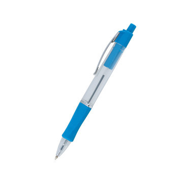 Ручка шариковая Patio автоматическая трехгранный корпус с резиновой манжеткой 0,7 мм, цвет чернил синий в дисплее, 36 шт./упак.