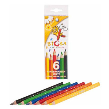 Набор цветных карандашей "BIGBA", 6, 12 цветов
