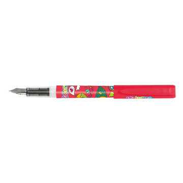 Перьевая ручка Colorino в дисплее, цвет корпуса красный, синий, 24 шт./упак.