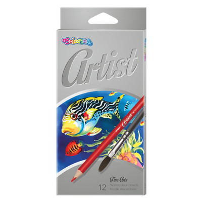 Акварельные цветные карандаши "Artist", 12 цветов 