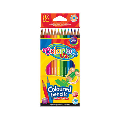 Шестиугольные цветные карандаши Colorino, 12, 24 цв.