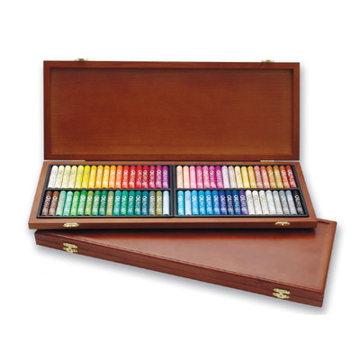 Набор масляной профессиональной пастели "Oil", 72 цвета в деревянной коробке